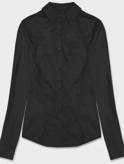 Klasická čierna dámska košeľa (HH039-1)