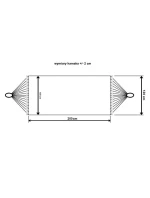 ZÁHRADNÁ HOJDACIA SIEŤ PRE 2 OSOBY 200X150CM S TYČOU A STRAPCOM MIAMI NATURA JUNGLE
