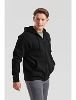 Fruit of the Loom Classic Hooded Sweat Jacket Mikina s kapucňou 16.2062 čierna