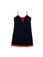 Dámska košieľka 01/086 čierna s bodkami - Karol Dámska košieľka 01/086 čierna s bodkami - Karol