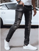 Pánske čierne džínsové nohavice FashionStreet UX4247 Pánske čierne džínsové nohavice FashionStreet UX4247