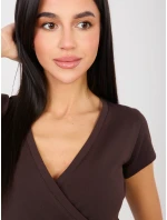 Tričko RV TS 5636.03X tmavohnedé