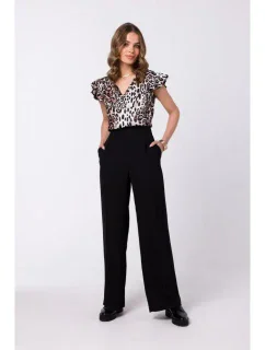 S331 Blúzka bez rukávov - čierna