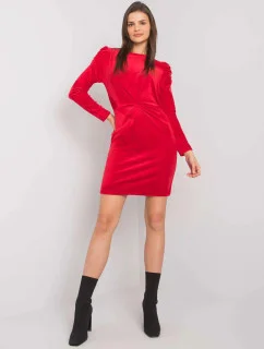 Dámske semišové šaty WN SK H614.34X červené - Rue Paris