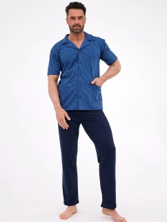 Cornette 318/57 cr/r 3XL-5XL pánske pyžamo bez zipsu