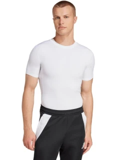 Pánske tričko adidas Techfit s krátkym rukávom biele JP4675 pánske