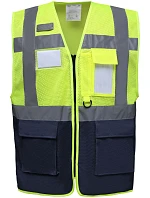 Yoko HVW 820 Hi-Vis sieťovaná bezpečnostná vesta 79.W820 hi vis žltá/námornícka modrá Yoko HVW 820 Hi-Vis sieťovaná bezpečnostná vesta 79.W820 hi vis žltá/námornícka modrá