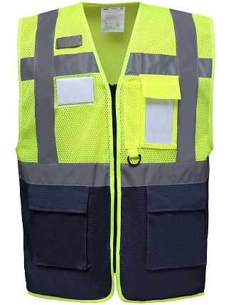 Yoko HVW 820 Hi-Vis sieťovaná bezpečnostná vesta 79.W820 hi vis žltá/námornícka modrá Yoko HVW 820 Hi-Vis sieťovaná bezpečnostná vesta 79.W820 hi vis žltá/námornícka modrá