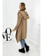 Dlhá pláštenka s kapucňou tiav