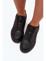 Sneakersy Damskie Na Platformie Big Star SS274244 Czarne