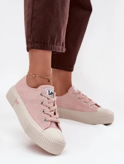 Trampki Damskie Na Platformie LEE ISLA C WOMEN LOW 50253001.78E Różowe