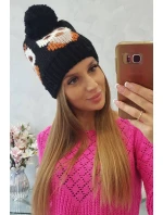 Dámska čiapka Owl K340 čierna