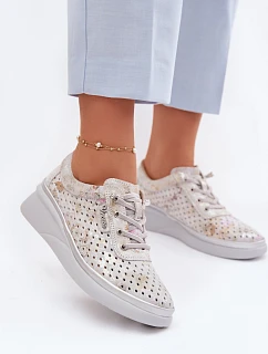 Poloplatformové topánky model 226323 Krok v štýle