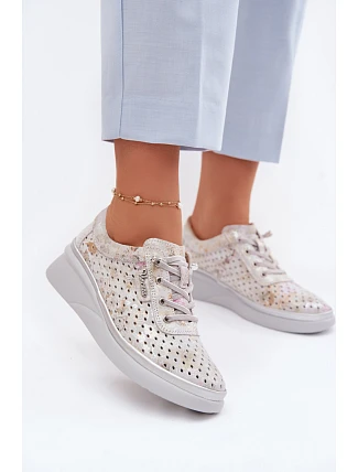 Poloplatformové topánky model 226323 Krok v štýle