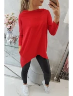 Mikina s potlačou kolesa červená