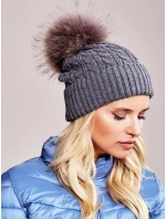 Dámska čiapka AT CZ 173501 tmavo šedá