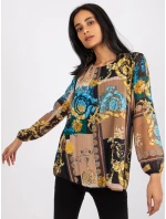 Blúzka DHJ BZ 8643 3.65P čierna a béžová