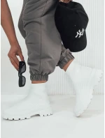 Dámske ponožkové topánky ORCE white FashionStreet ZY0472