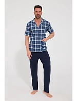 Cornette 318/62 cr/r M-2XL pánske pyžamo bez zipsu