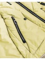 Žltá dámska obojstranná bunda (0955 #)