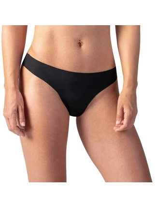 Dámske bezšvové tangá INVISIBLE THONG - BELLINDA - čierne