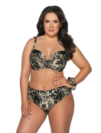 Dámska plavková podprsenka SK-184 čierno-béžová - AVA