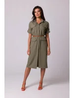 Dámske šaty B258 olivová - BeWear