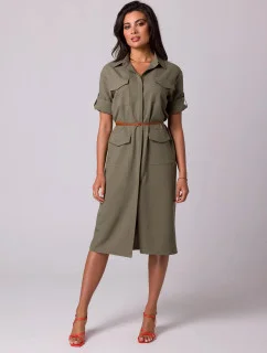Dámske šaty B258 olivová - BeWear