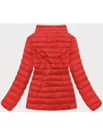 Ľahká červená dámska prešívaná bunda (20311-270)