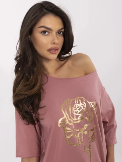 Blúzka CLM BZ 1700.88 tmavoružová