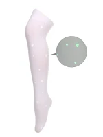 SVIETIACE PANČUCHY BIELE SRDCE