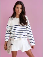 Dámsky sveter VELORIA modrý FashionStreet MY2028