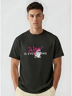 Pánske tričko oversize s potlačou Passion black FashionStreet NX1028R Pánske tričko oversize s potlačou Passion black FashionStreet NX1028R