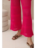 Rayonová fuchsiová ažurová súprava