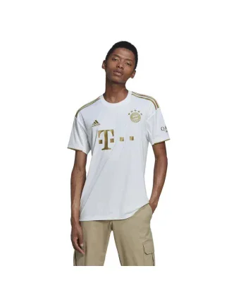 Pánske tričko FC Bayern JSY M HI3886 White with gold - Adidas Pánske tričko FC Bayern JSY M HI3886 White with gold - Adidas