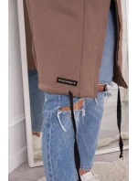 Zateplená bunda s kapucňou mocca