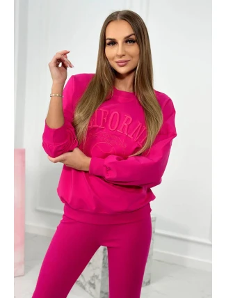 Kalifornská bavlnená súprava fuchsiová