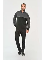 WK WK 404 Pracovná mikina so zipsom na 1/4 dĺžky 20.W404 čierna/žltá