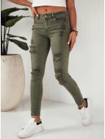 Dámske džínsové nohavice MOLI green FashionStreet UY1873