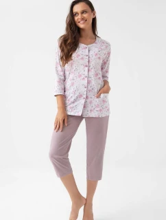 Luna 388 3/4 M-2XL Z25/26 dámske pyžamo bez zipsu