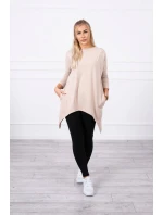 Mikina s potlačou bicykla béžová