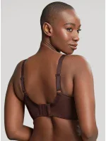 Dámska podprsenka Tango 3251B Tmavohnedý vzor muškátového orieška - Panache