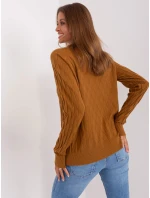 Dámsky sveter AT SW 2326.37X Svetlo hnedý - FPrice