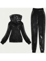 Čierny dámsky velúrový dres (81224)