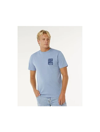 Pánske tričko RIP CURL Keep On Trucking Ss Tee, modré Pánske tričko RIP CURL Keep On Trucking Ss Tee, modré