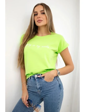 Nakupovanie je moja kardio blúzka svetlo zelená