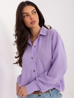 Košeľa LK KS 510109.70 svetlo fialová