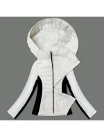 Dámska bunda z lepenej tkaniny J Style White (16M9223-281) Dámska bunda z lepenej tkaniny J Style White (16M9223-281)