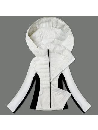 Dámska bunda z lepenej tkaniny J Style White (16M9223-281) Dámska bunda z lepenej tkaniny J Style White (16M9223-281)