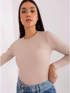 Béžová pruhovaná blúzka BASIC FEEL GOOD (RV-BZ-9207.41X)